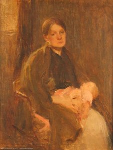 Mother And Child — Walter Frederick Osborne, Impressionism