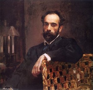 Portrait Of The Artist Isaac Levitan — Valentin Alexandrovich Serov