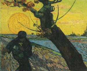 Sower, The 3 — Vincent Willem Van Gogh, Post-impressionism