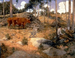 Noonday Rest In New England — Julian Alden Weir
