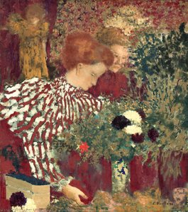 Woman In A Striped Dress — Jean-édouard Vuillard