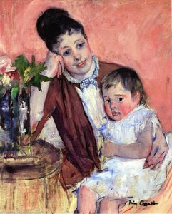 Madame H. De Fleury And Her Child — Mary Stevenson Cassatt