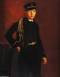 Achille De Gas As A Naval Cadet (detail) — Hilaire Germain Edgar Degas, Contemporary Realism
