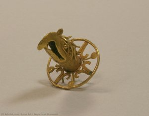 Eagle Head Ornament — Aztec Empire