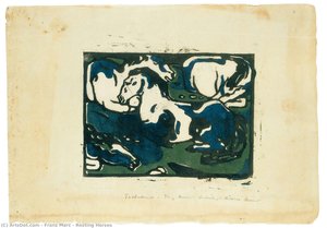 Chevaux Repos — Franz Marc