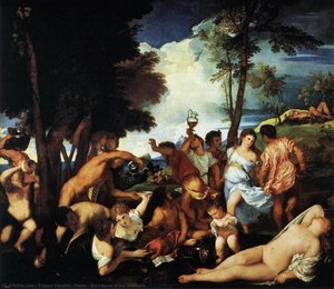 Bacchanal Of The Andrians — Titian