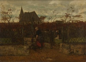 A Bleaching Field, Jacob Maris, 1870 — Jacob Maris