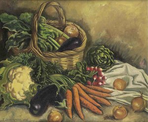 Still Life With Cauliflower And Vegetables — Zinaida Serebriakova