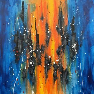 Nucleo Celeste: Una Radianza Emergente Tra Le Profonde Ombre Ultramarine — Laurent Lefèvre