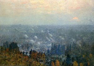 Mount Hood And The Valley Of The Willamette — Frederick Childe Hassam, Impressionism