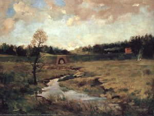A Landscape With A Train — Antonín Chittussi