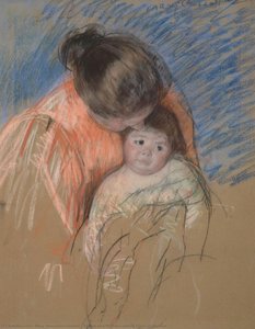 Sketch Of A Mother Looking Down At Thomas — Mary Stevenson Cassatt