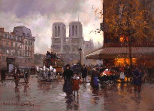 Place Saint Michel, Notre Dame — Edouard Cortès