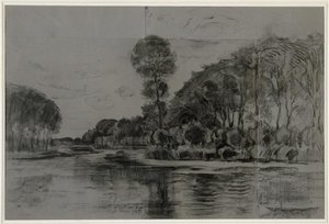 Lonely Tree At The Gein — Piet Mondrian