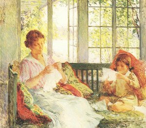 My Wife And Daughter — Willard Leroy Metcalf