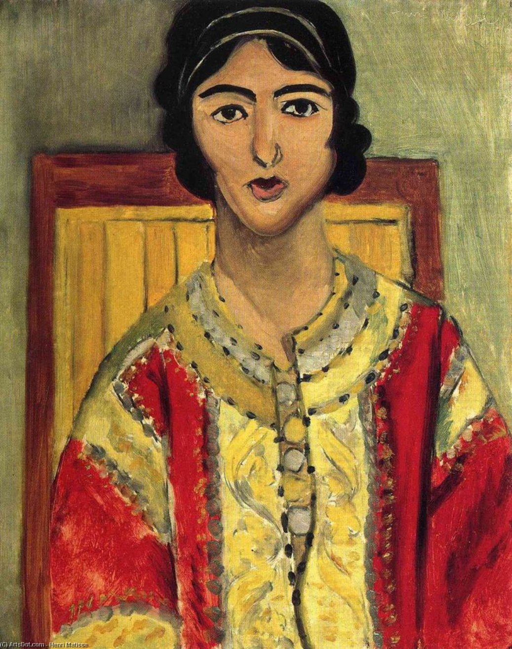 Lorette Kırmızı Elbiseli — Henri Matisse