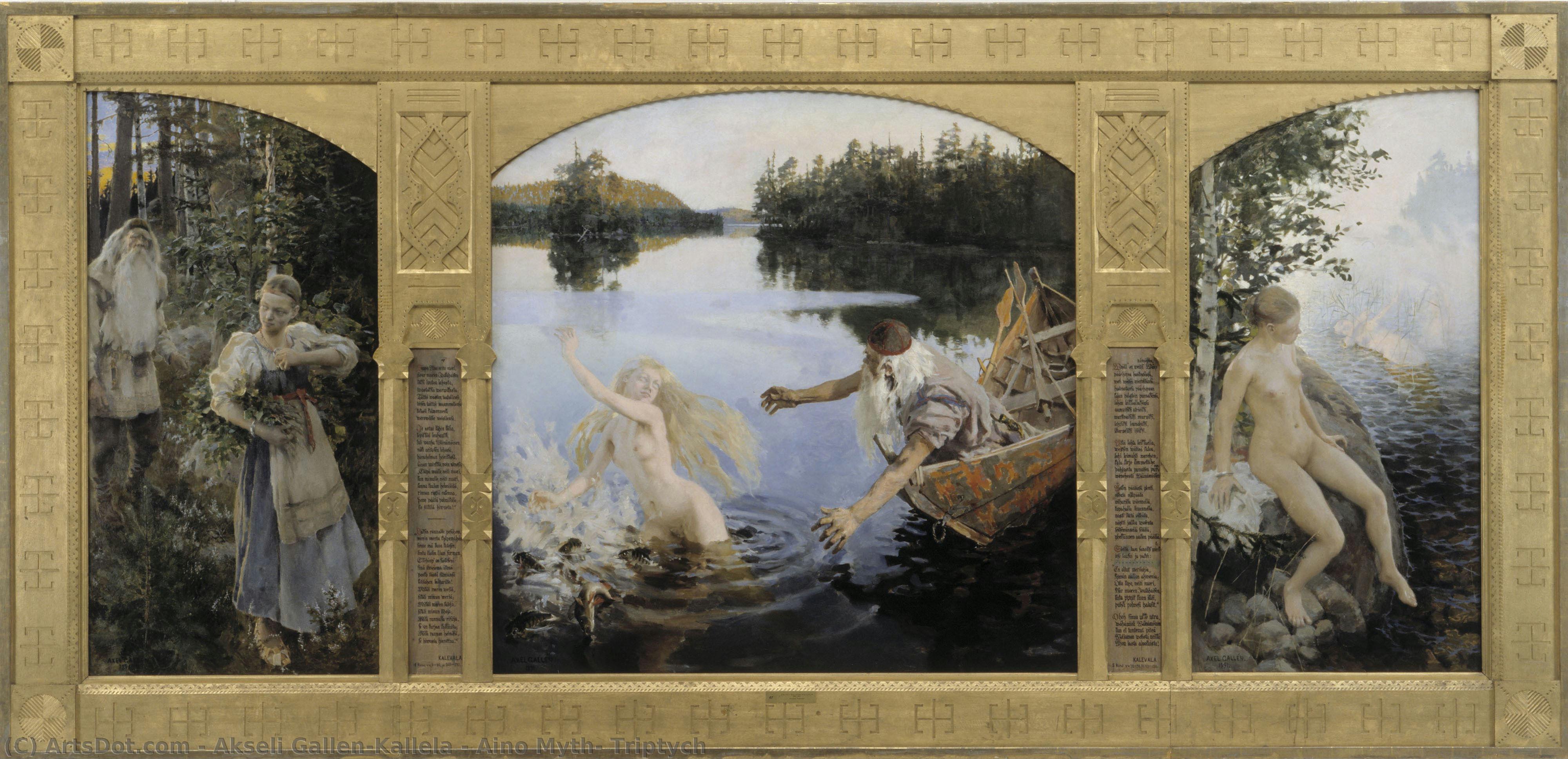 Aino Myten Tryptyk — Akseli Gallen-kallela