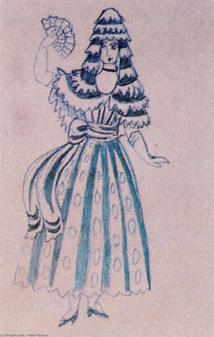 Il Sombrero De Tres Picos. Una Mujer 1 — Pablo Picasso
