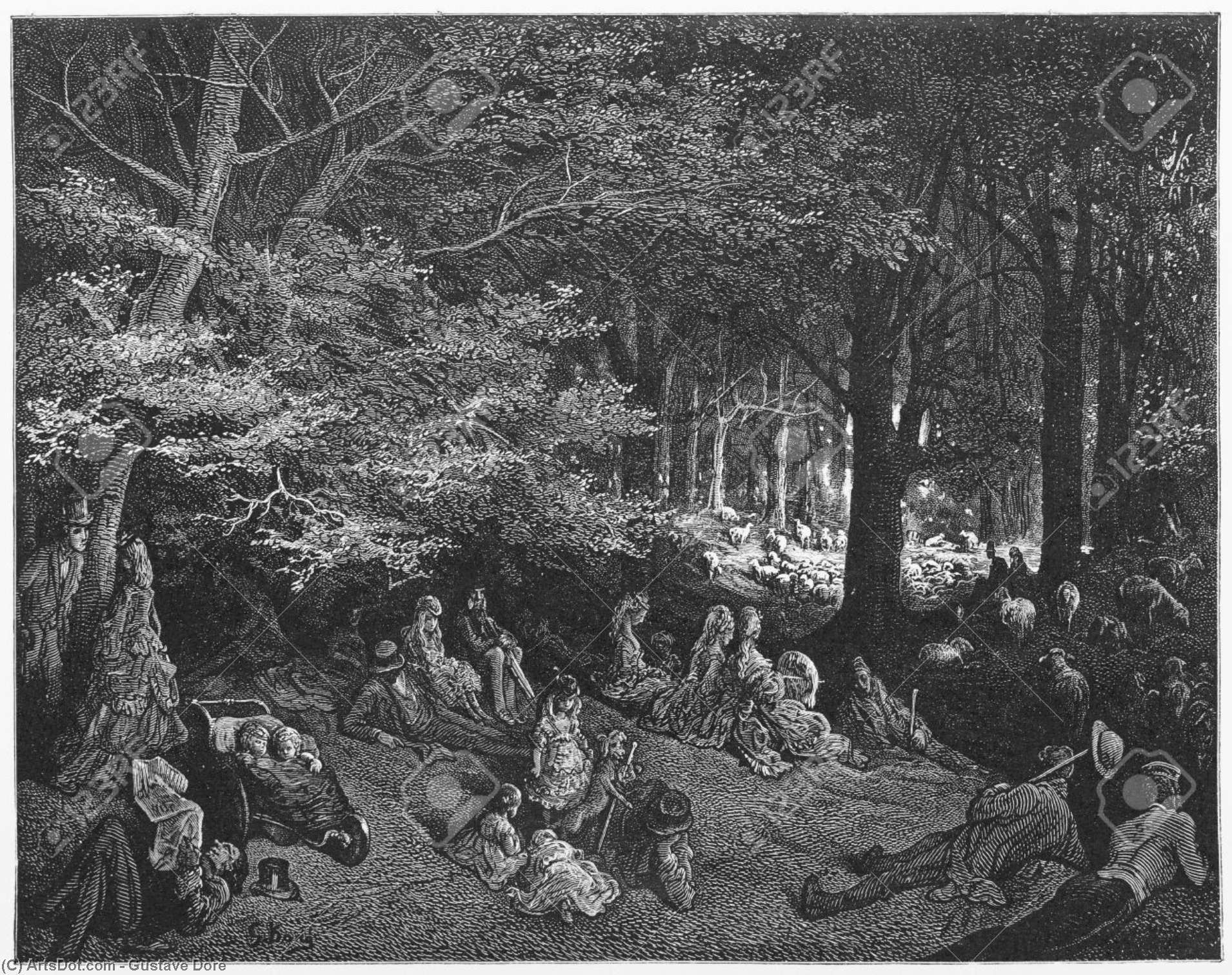 Pod Archi, Ilustrace Z Londýna — Gustave Doré
