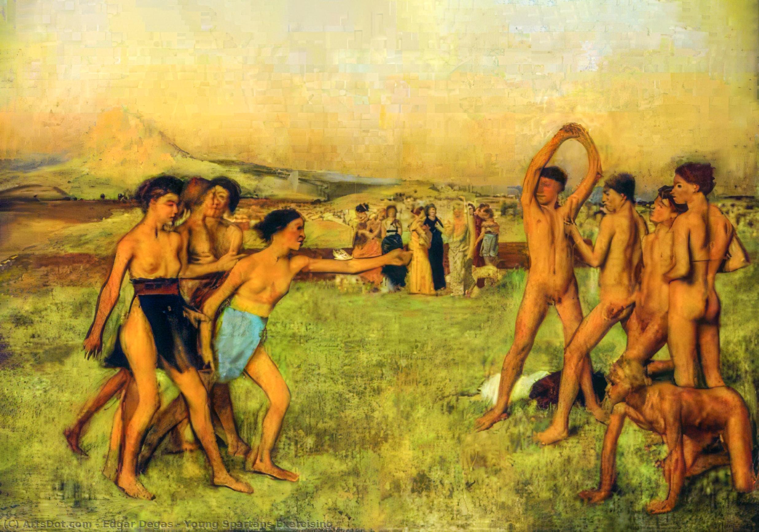 Giovani Spartani In Esercizio — Hilaire-germain-edgar Degas