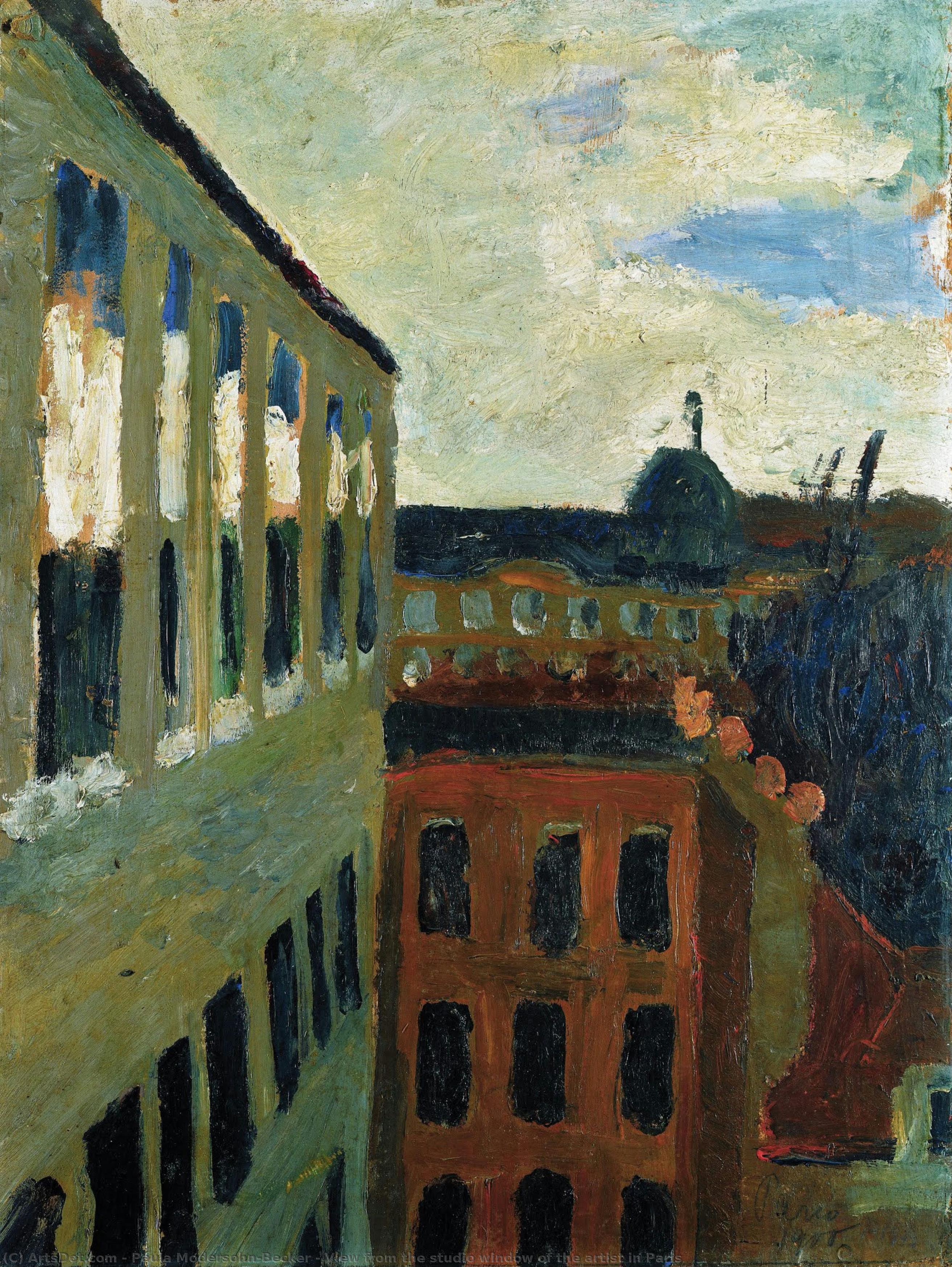 Vista Dalla Finestra Dello Studio Dell'artista A Parigi — Paula Modersohn-becker