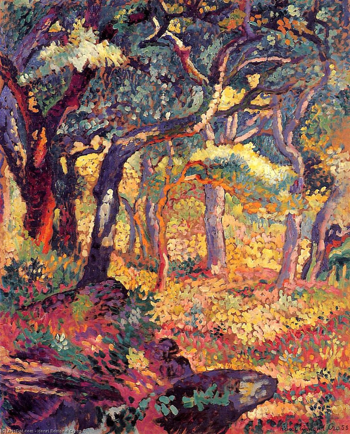 Study For 'the Clearing'' — Henri-edmond Cross