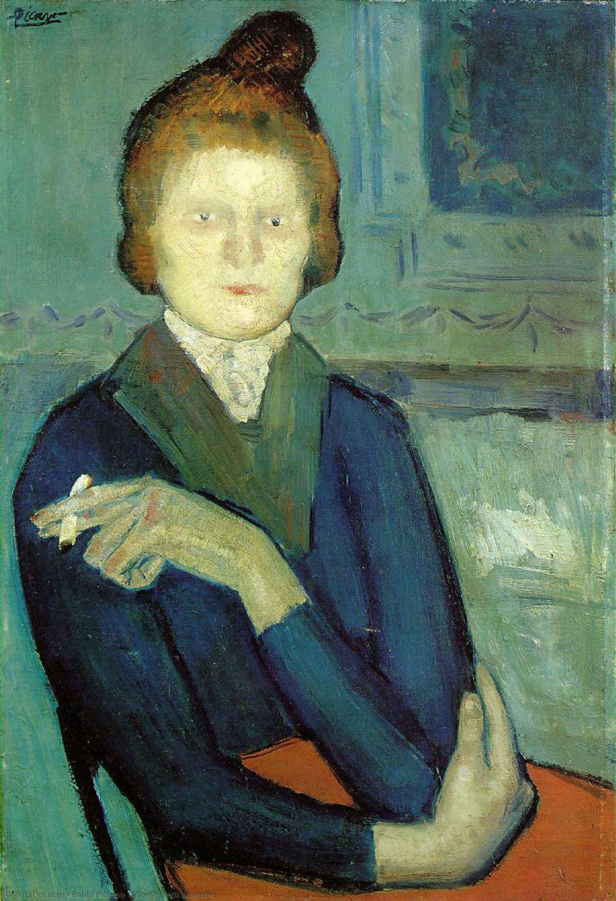 Frau Mit Zigarette — Pablo Picasso