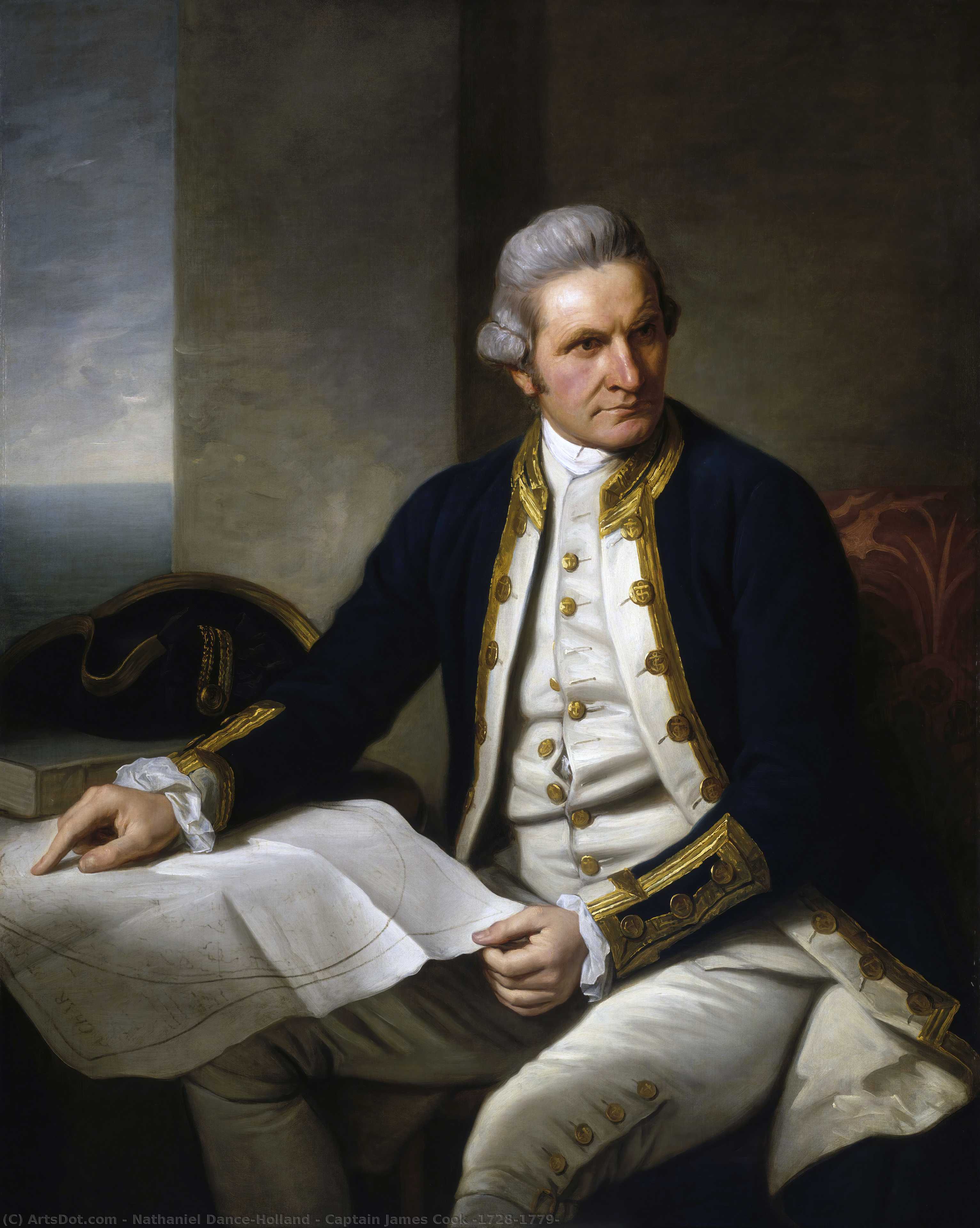 Capitán James Cook (1728–1779) — Sir Nathaniel Dance Holland