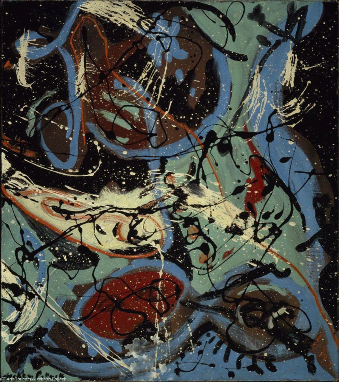 Composition Avec Versement Ii — Jackson Pollock