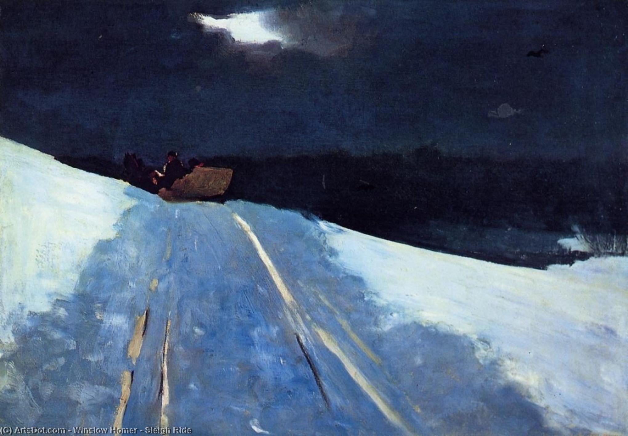 Gita In Slitta — Winslow Homer
