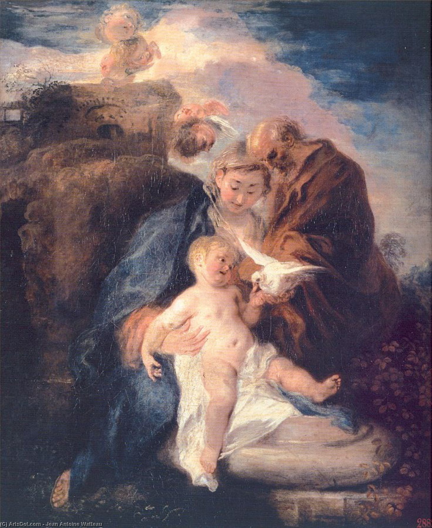 Rest On The Flight Into Egypt — Jean-antoine Watteau