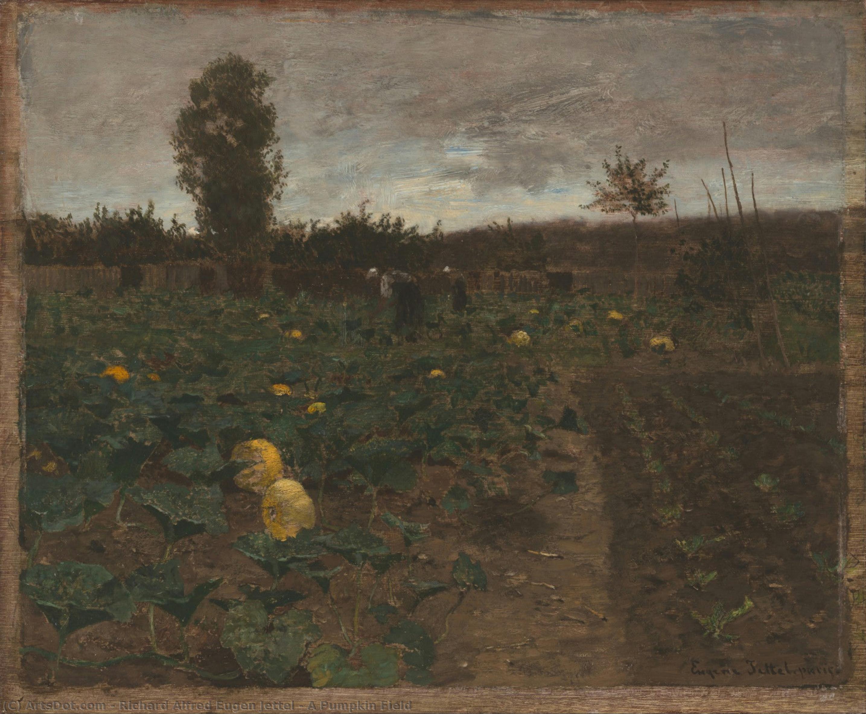 A Pumpkin Field — Richard Alfred Eugen Jettel