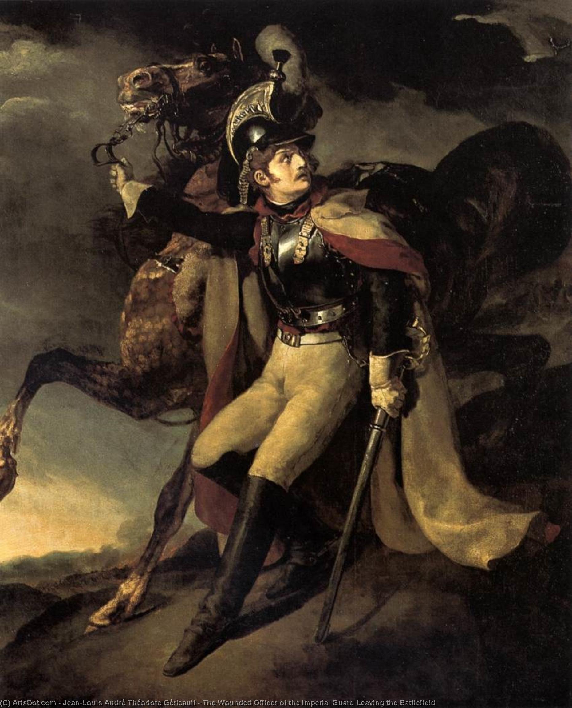 L'ufficiale Ferito Della Guardia Imperiale Che Lascia Il Campo Di Battaglia — Géricault