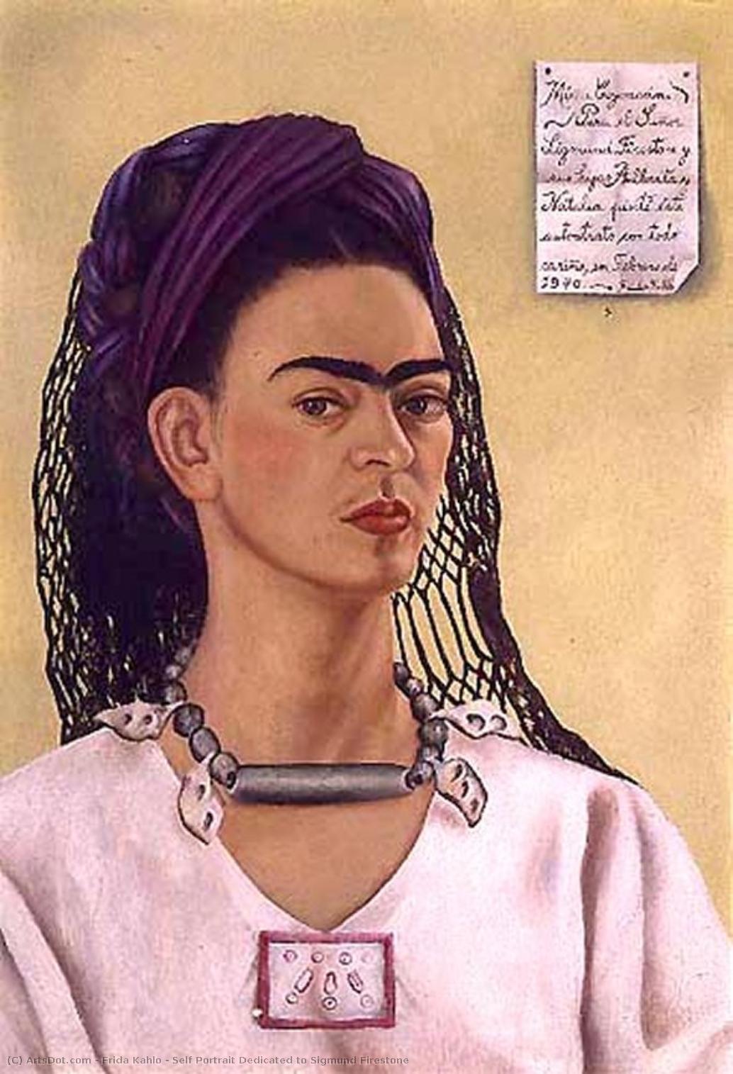 Autoportrait Dédié À Sigmund Freud — Frida Kahlo