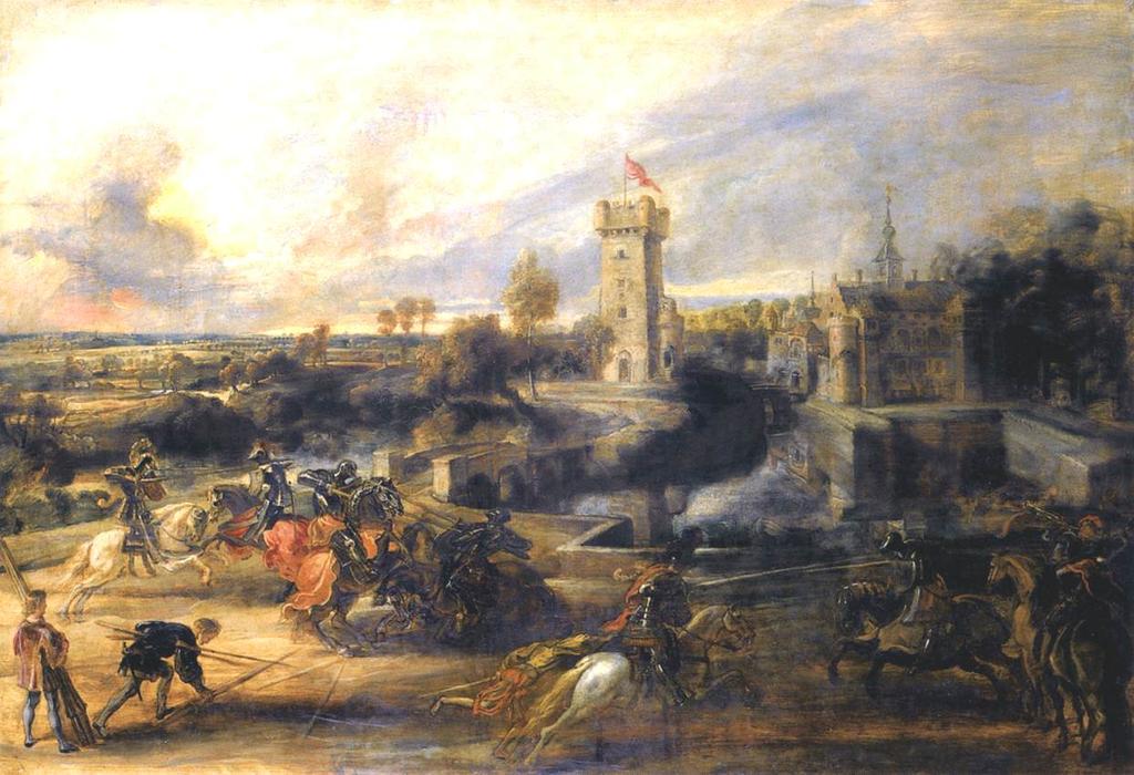 Tournament In Front Of Castle Steen — Peter Paul Rubens