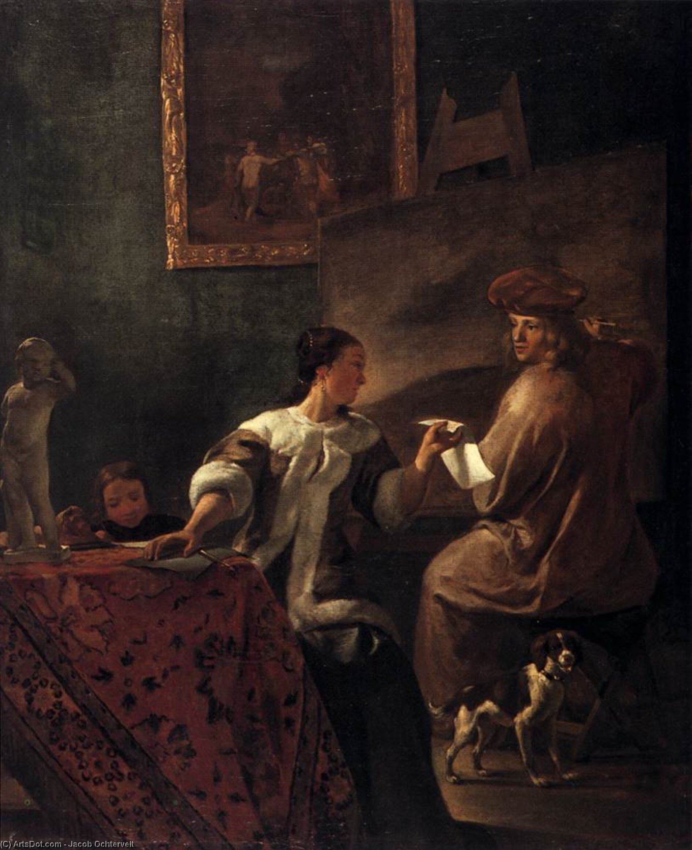 The Drawing Lesson — Jakob Ochtervelt