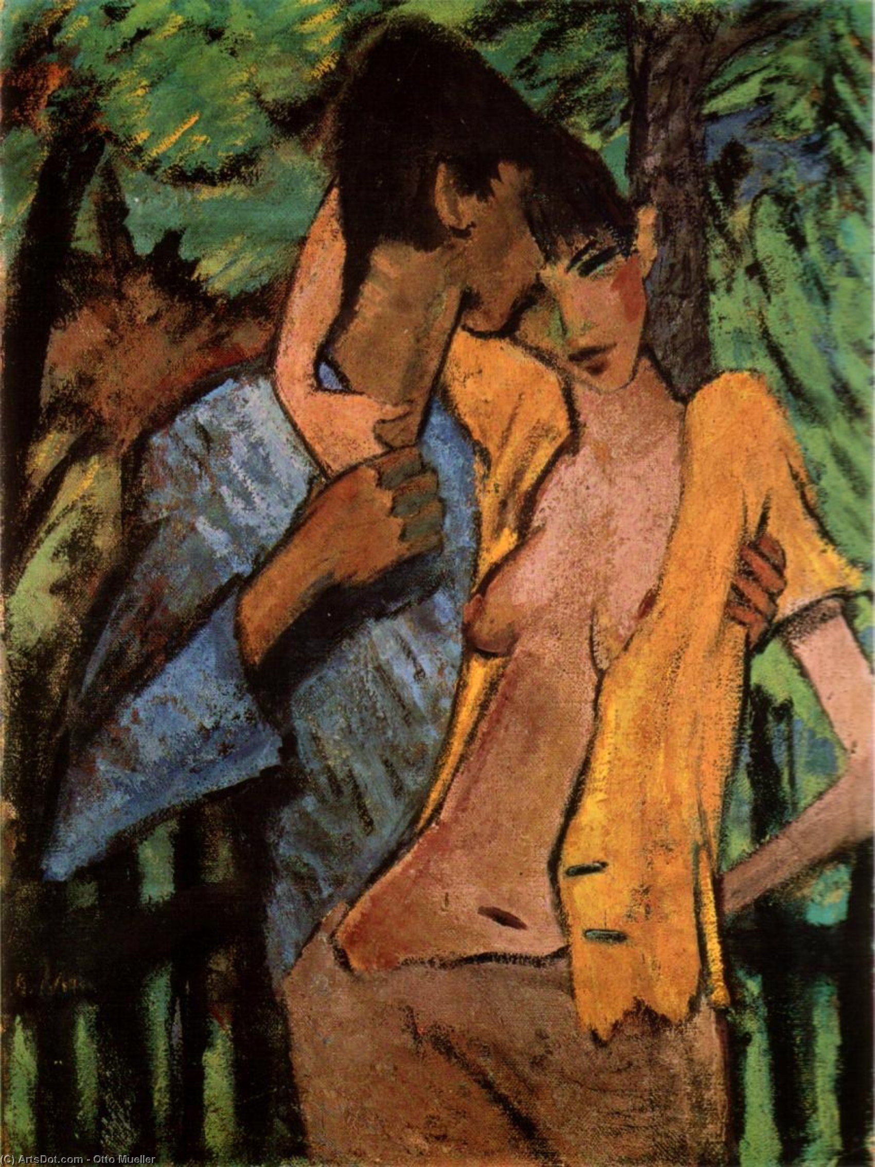 Liebespaar — Otto Müller