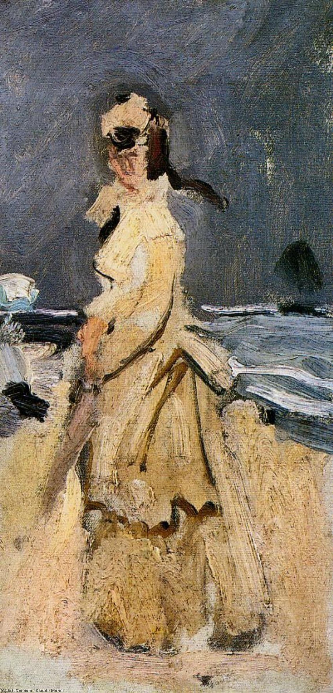 Camille Na Plaži — Claude Monet