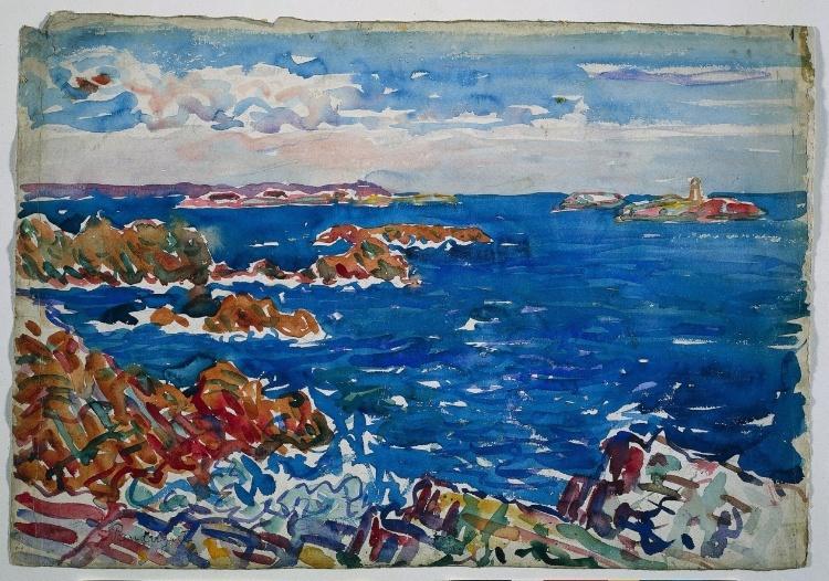 La Spiaggia Rocciosa — Maurice Brazil Prendergast
