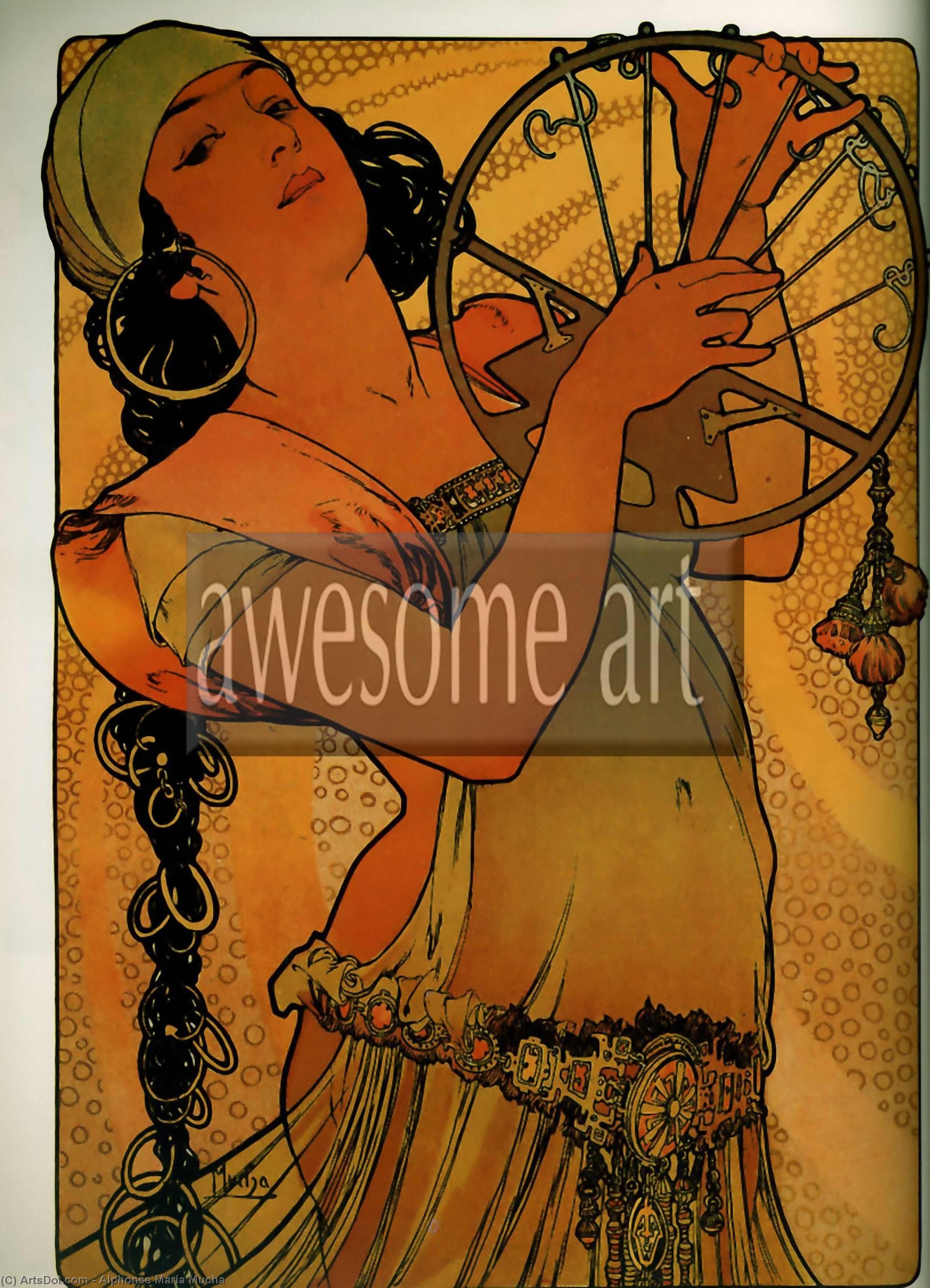 Litografia Di Salome — Alphonse Maria Mucha