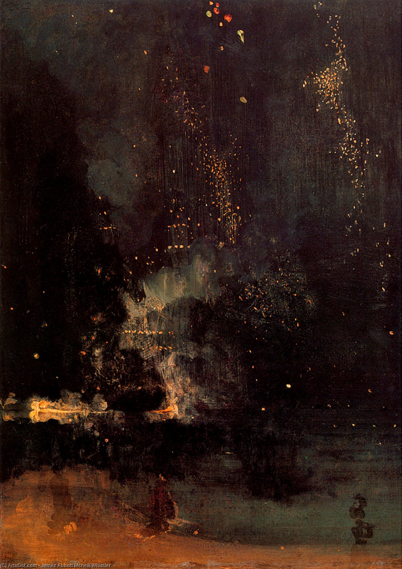 Nocturne In Black And Gold – The Falling Rocket — James Mcneill Whistler
