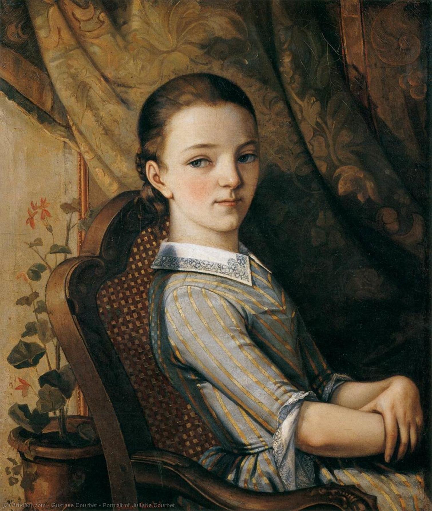 Portrait Di Juliette Courbet — Gustave Courbet