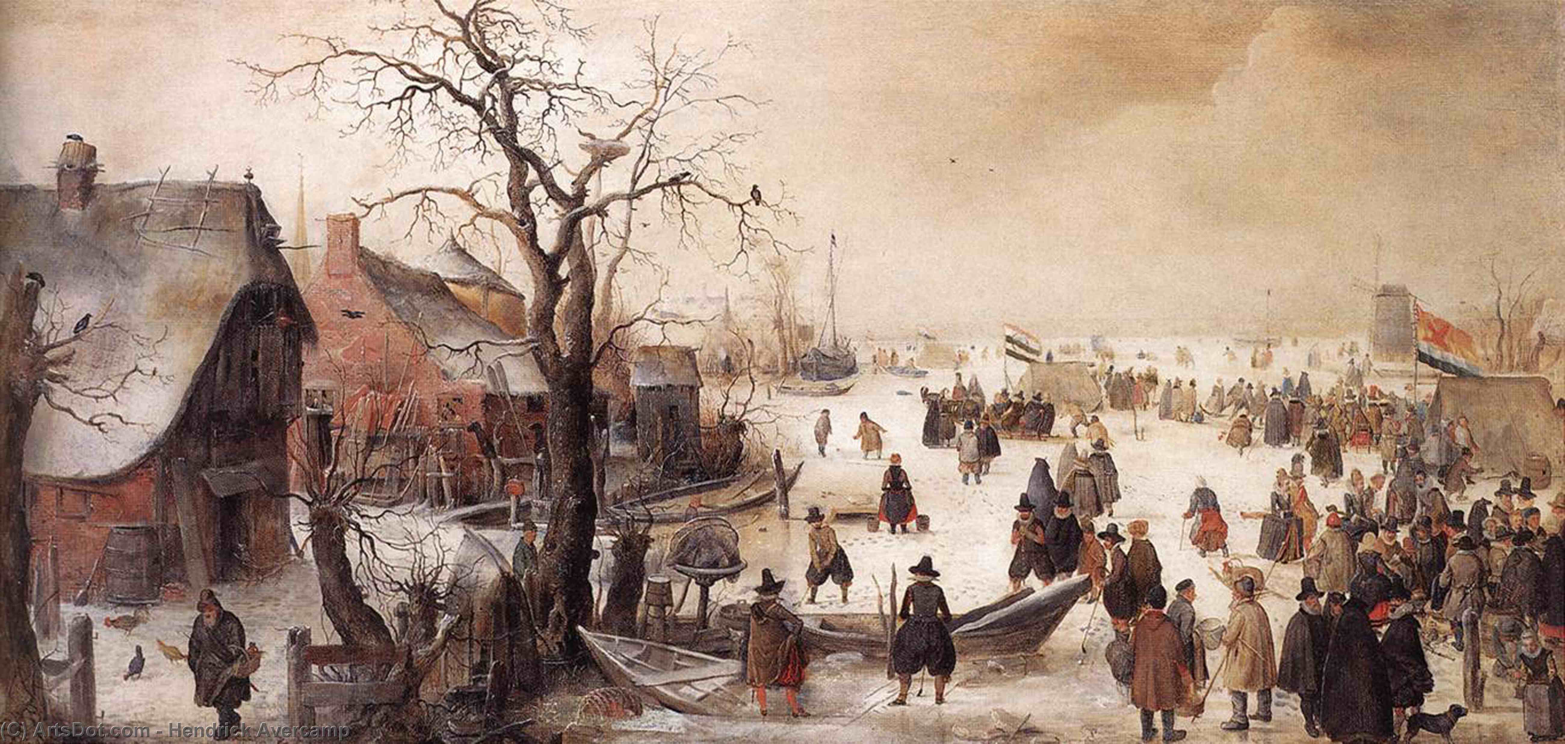 Hendrik Avercamp, Talvi Näkymä Kanavalle
