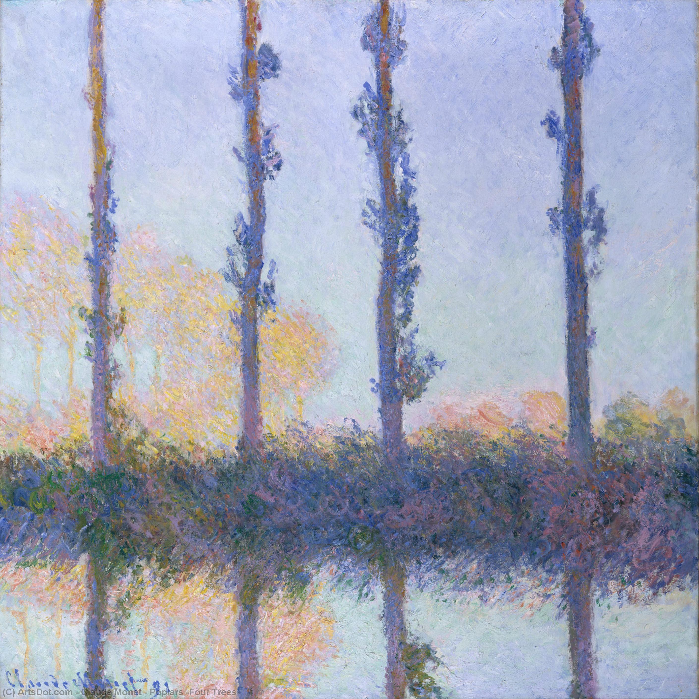 Topole (četiri Drveta) — Claude Monet