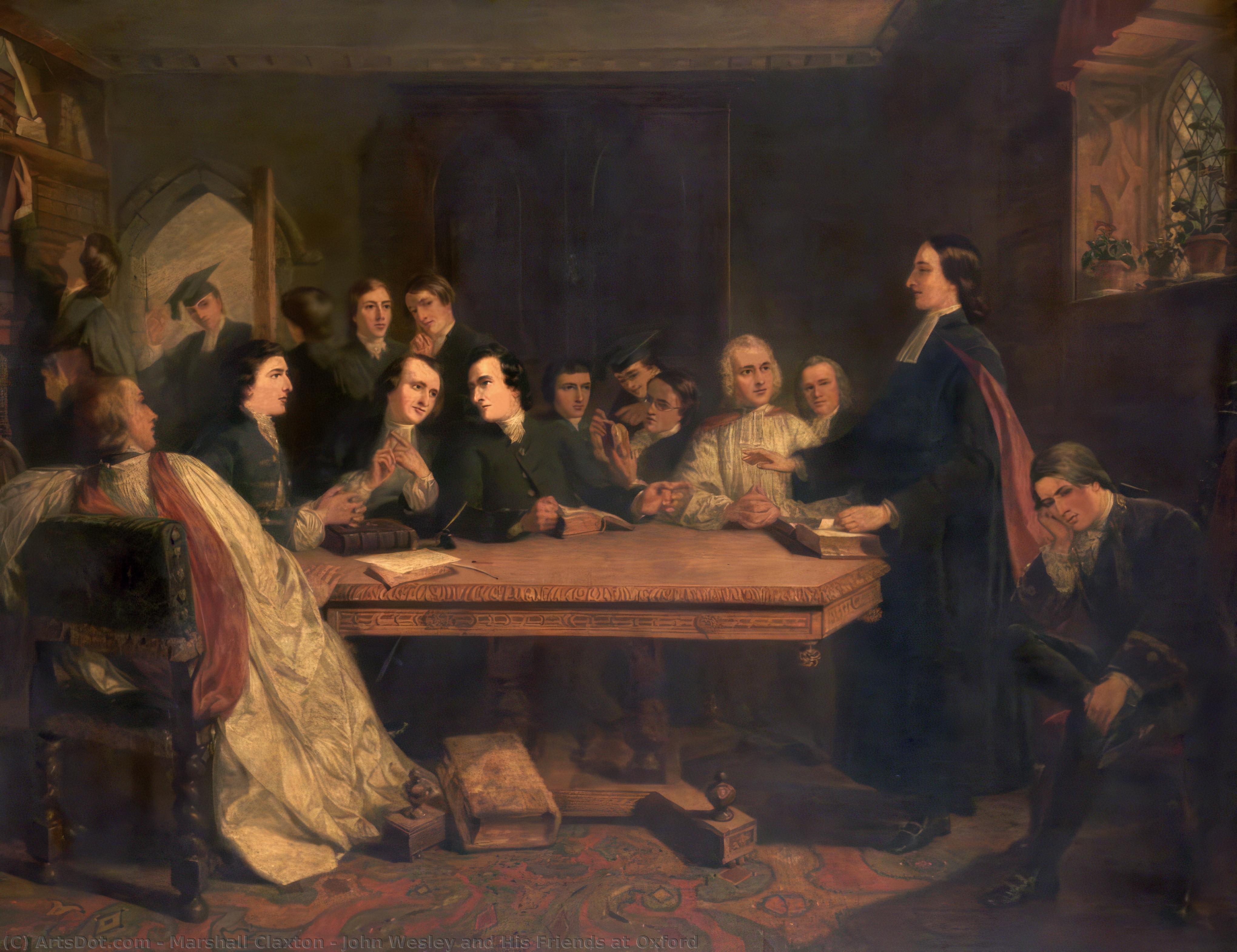 John Wesley And His Friends At Oxford — Marshall Claxton