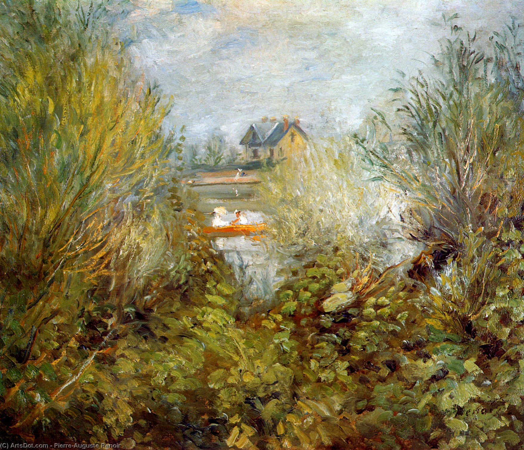 On The Seine, Near Argenteuil — Pierre-auguste Renoir