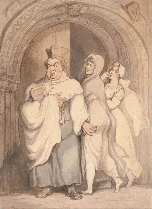 The Devotees — Thomas Rowlandson
