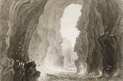 Dunkerry Cave — William Henry Bartlett