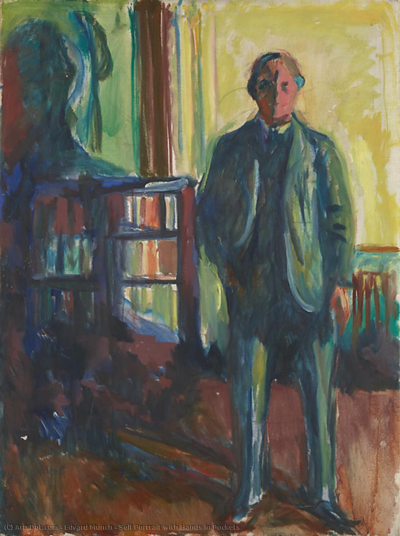 Cebi Ceplerinde Ellerle Kendinden Portre — Edvard Munch