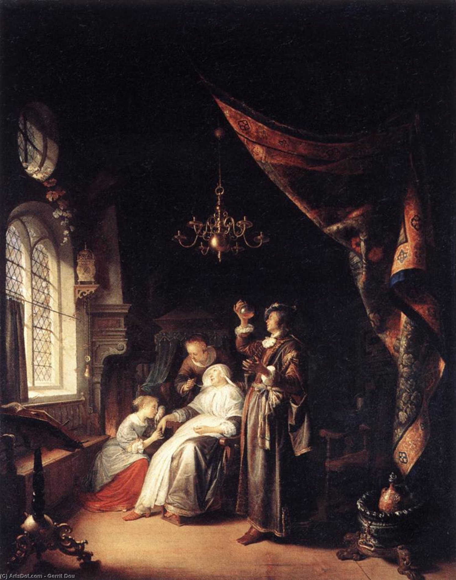 La Donna Idropica — Gerrit Dou
